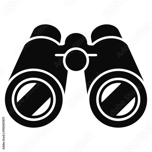 Binoculars icon design isolated on white background for travel apps