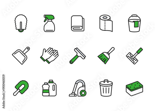 掃除アイコンセット