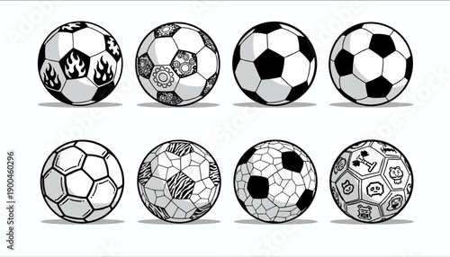 Set of colorful vector Easter eggs decorated with ribbons on a clean background