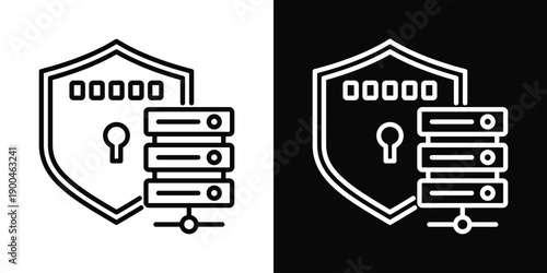 Immutable Icon White And Black Background Style