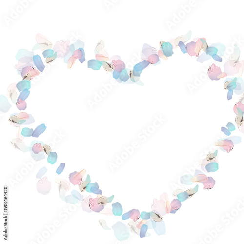 heart made of flowers
