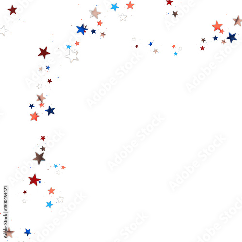 colorful confetti  stars on white