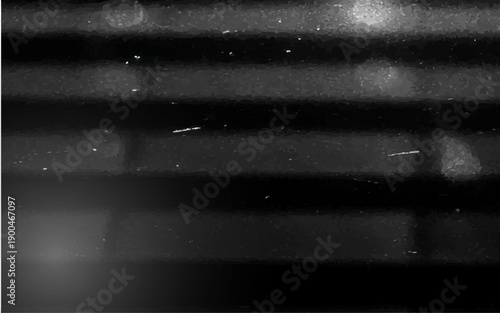 grunge film strip background captures a dark textured universe where a bright blue nebula and glowing stars dance across the vast starry night sky.