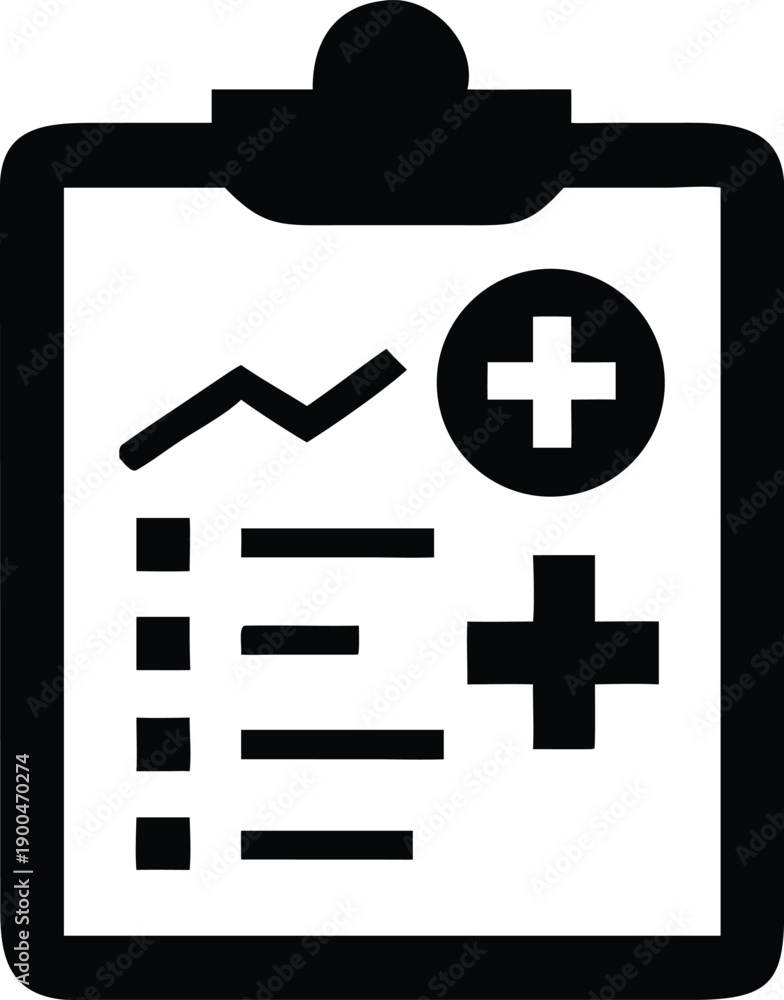 Obraz premium medical analysis chart silhouette