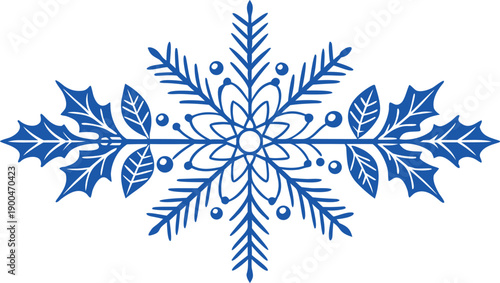 January Winter Border Frame Illustration. January Calendar Border Seasonal Frame Design. January Holiday Border Winter Theme Illustration. January Snow Season Border Frame Illustration. January New