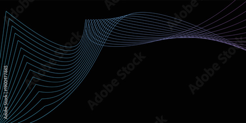 Vector Abstract pattern. wave neon laser concept background.