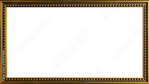 Premium Antique Gold Frame, Ornamental Metallic Design | For Framing Photography, Artwork, Certificates, Diplomas, Invitations, Weddings, etc.