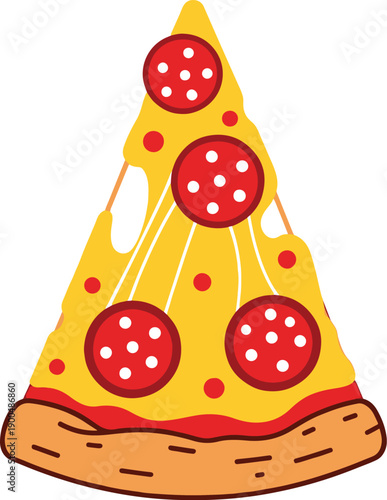 Tasty Pepperoni Pizza Slice