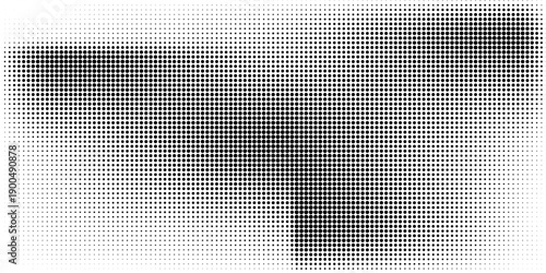 Dotted halftone gradient texture. Vanishing polka dot background. Repeating dots gradation pattern background. Black fading comic pop art template set modern circle background modern