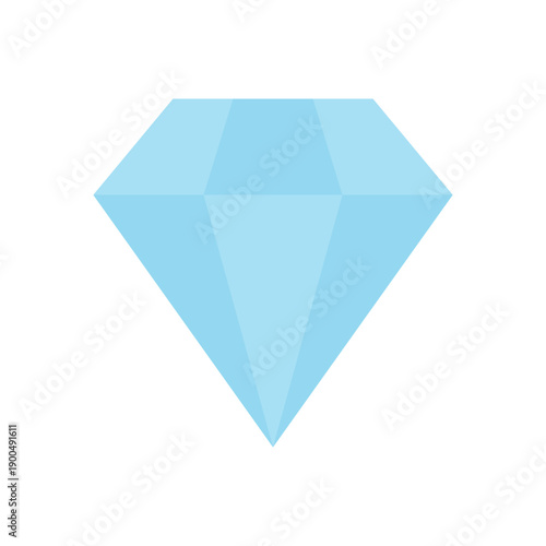 Crystal stone vector illustration on a white background