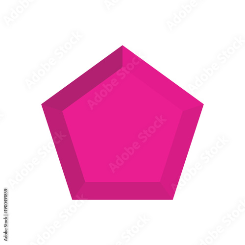 Crystal stone vector illustration on a white background