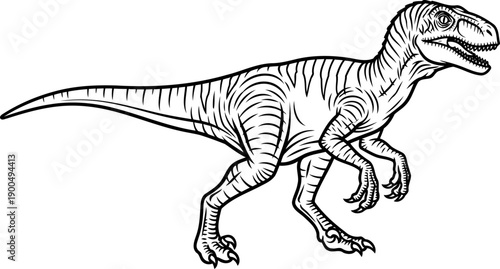 Deinonychus raptor dinosaur agile predator