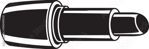 Black and white of a bottle cap packaging