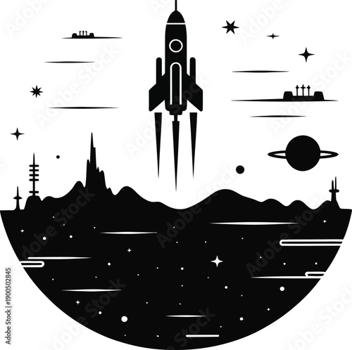 Deep Space Rocket Launch