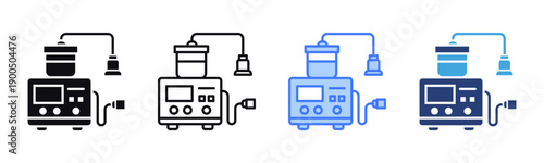 Suction Machine icon sheet multiple style collection