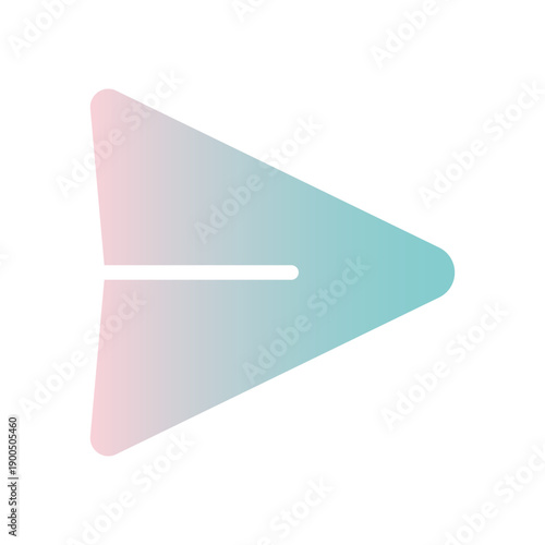 送信ボタンに使える紙飛行機アイコン　グラデーション