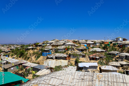 Balukhali Rohingya Refugee Camp in Cox’s Bazar, Bangladesh