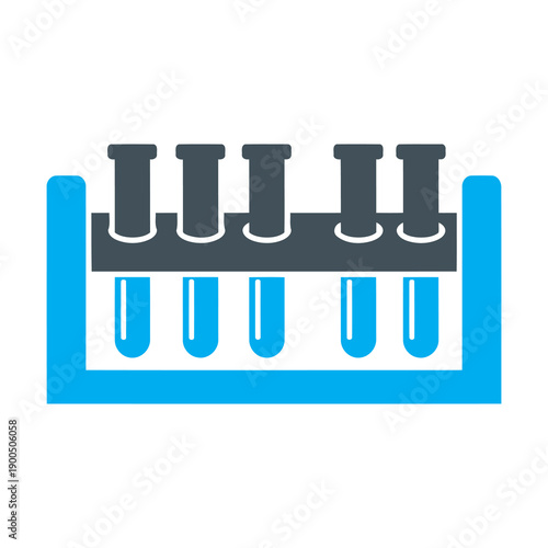 Laboratory Test Tubes with Liquid Samples.