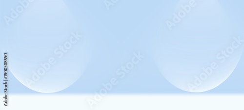 Blue studio room. Limbo light background. Abstract 3d backdrop for product presentation. Minimal wall scene. Showcase, promotion display modern