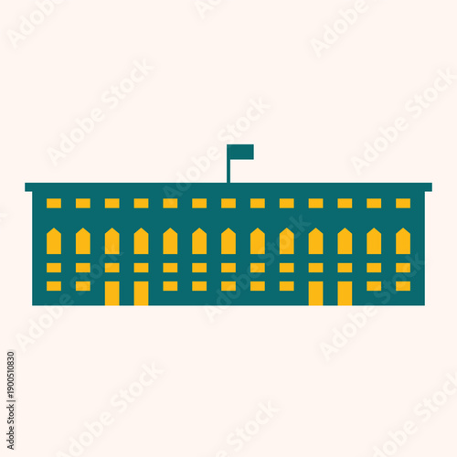 Parliament building icon design