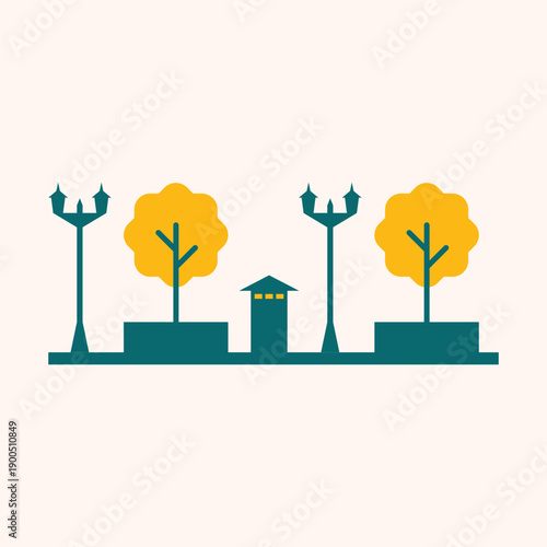 Public park icon design