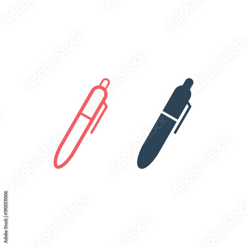 Pen icons set vector simple illustration.