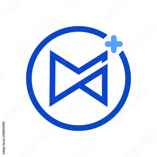 A modern geometric MP logo with a medical plus symbol represents precision, care, and innovation, blending healthcare values with technology, professionalism, and forward-thinking design.