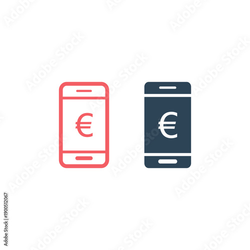 Smart phone icons set vector illustration template.