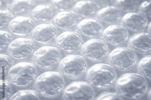 Plastic bubble wrap packing material texture background