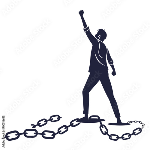 Life Challenges Overcome Illustration  White Backg (2) SVG Vector Illustration