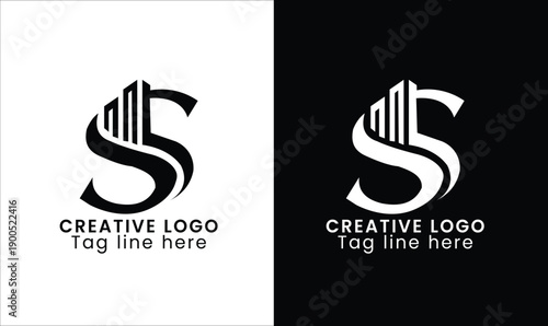 s letter real estate logo 