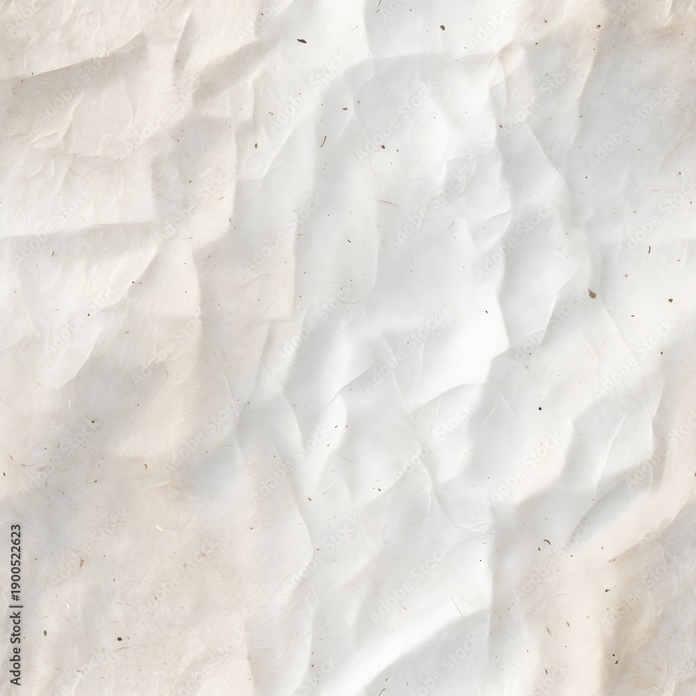 Fototapeta premium Crumpled korean hanji paper texture with organic folds