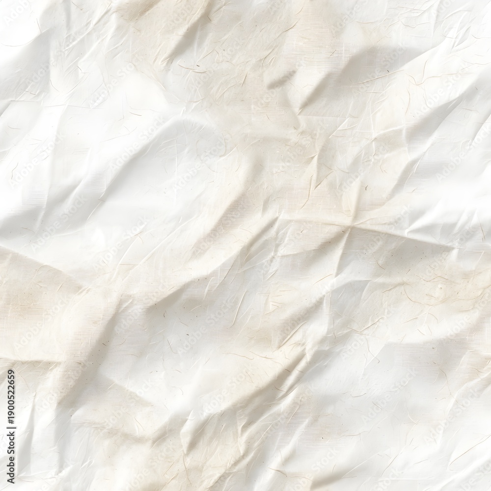 Obraz premium Crumpled korean hanji paper texture with organic folds