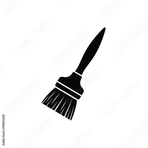 Apiary cleaning brush vector graphic icon simple design element for beekeeping and honey production agriculture illustration