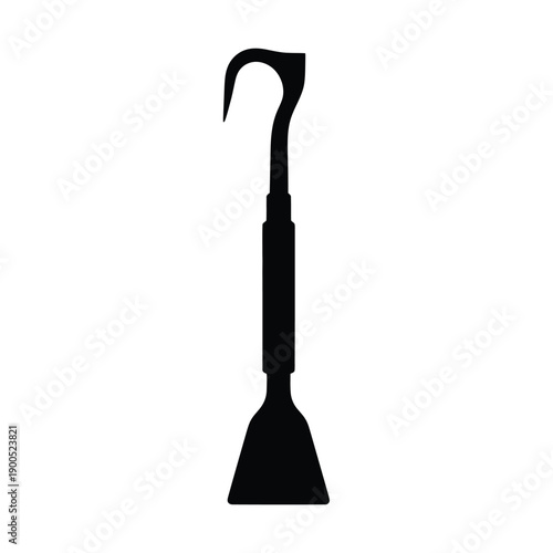 Beekeeping tool vector icon, black simple illustration depicting essential equipment for hive maintenance and honey extraction process