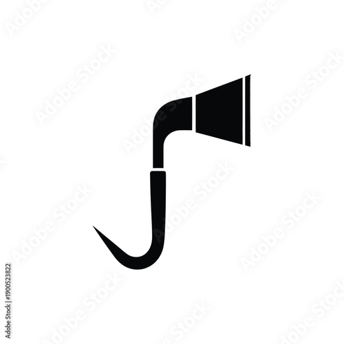 Beekeeping tool vector icon, black simple illustration depicting essential equipment for hive maintenance and honey extraction process