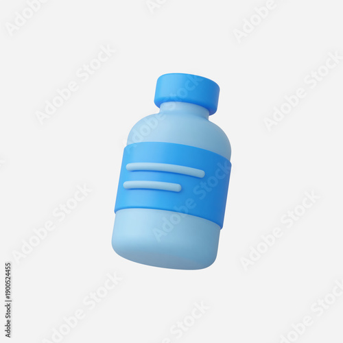 3d Realistic Medicine Bottle vector illustration