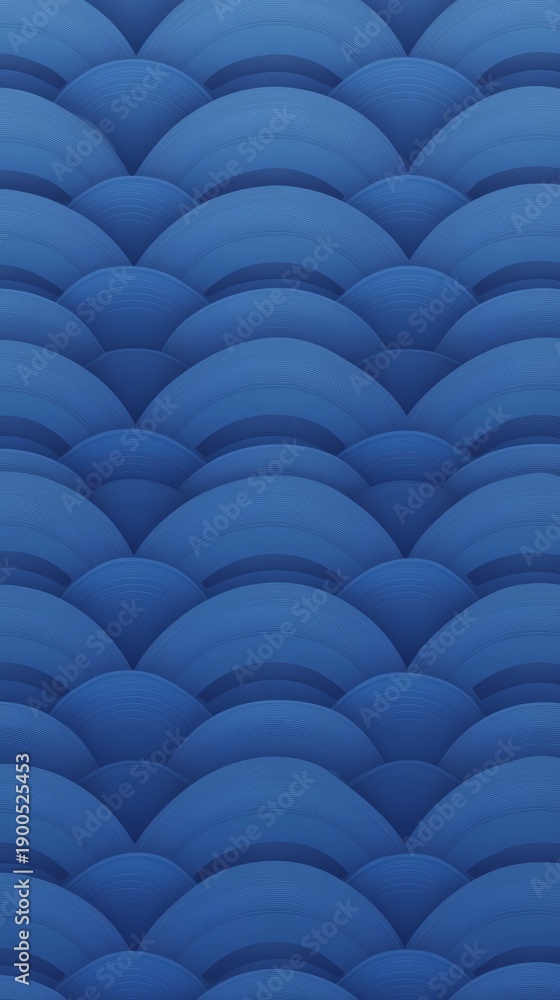 Fototapeta premium Dynamic serene blue ocean waves abstract background texture design with flowing water movement pattern.