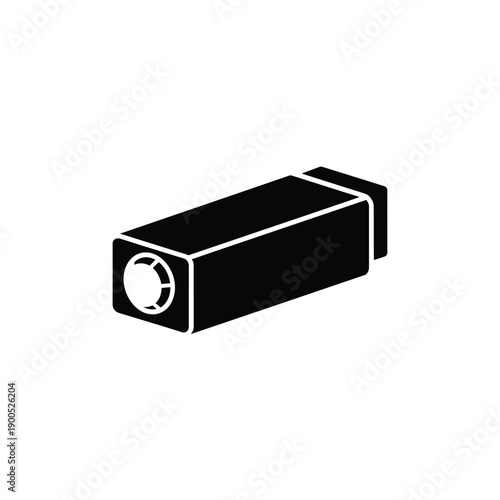 Aquarium filter intake pipe component icon for external canister system or internal pump showing modular connection part for water circulation and purification in fish tank setup