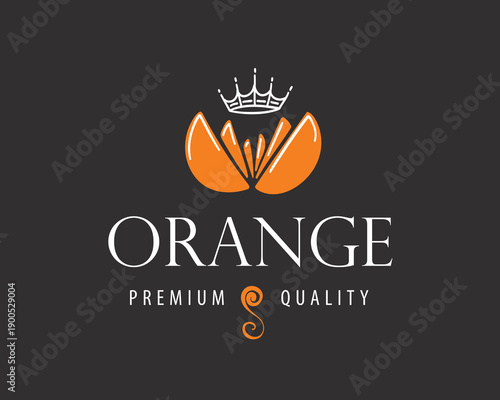 Sophisticated emblem with golden touches and minimalist style. Elegant blossom symbol conveying highend brand image on dark backdrop