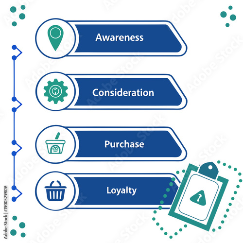 Product Adoption Process Illustration  White Backg SVG Vector Illustration