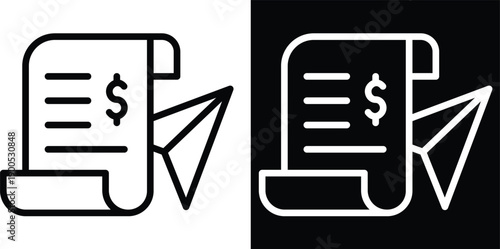 request Two-tone version in black and white background