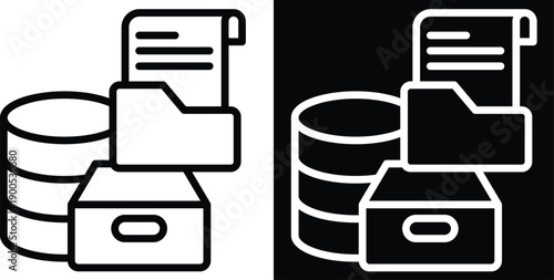 record Two-tone version in black and white background