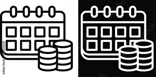 settlement Two-tone version in black and white background