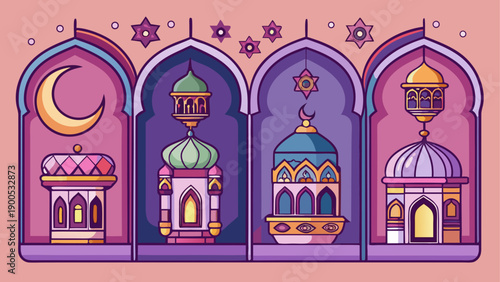 Whimsical children's bedroom with playful decor and moon