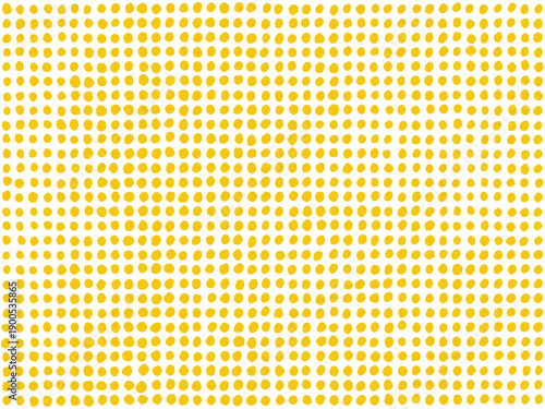 手描き背景　ドット　マスタード