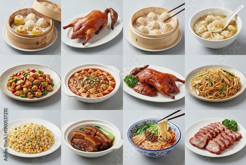 Assorted Chinese Food Dishes – Traditional Chinese Cuisine