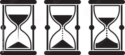 hourglass vector illustration