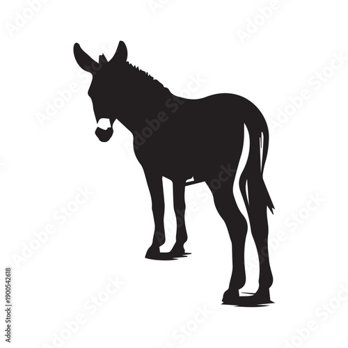 donkey silhouette vector