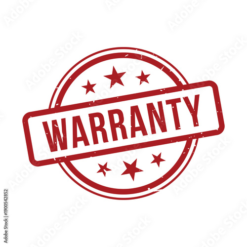 Warranty Stamp, Warranty Grunge Round Sign